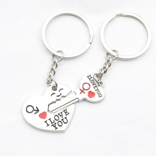Key To My Heart Keychain For Couples