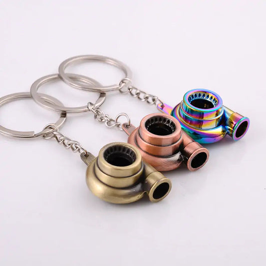 Mini Turbocharger Keychain - Automotive Style Accessory
